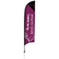 13' Elite Razor Nylon Sail Sign Kit (Single-Sided with Ground Spike)